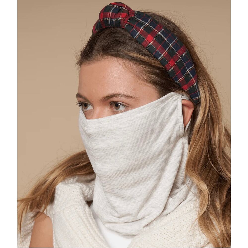 Lele Sadoughi Gaiter Face Mask Light